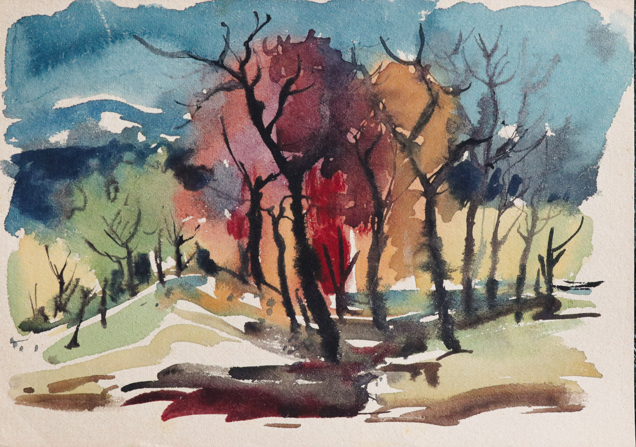 Landschaft mit Bäumen